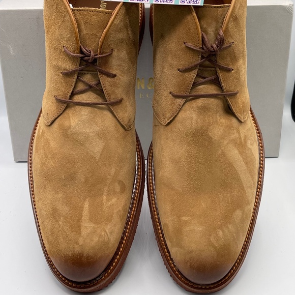 JOHNSTON & MURPHY COLLECTION JAMESON 'MADE IN ITALY' CHUKKA BOOT - Picture 8 of 11